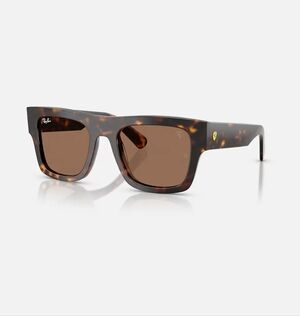 NEW RB2217M SCUDERIA FERRARI COLLECTION Polished Havana & Dark Brown Lens UNISEX